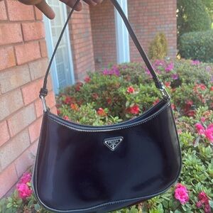 Cleo Patent Leather Shoulder Bag